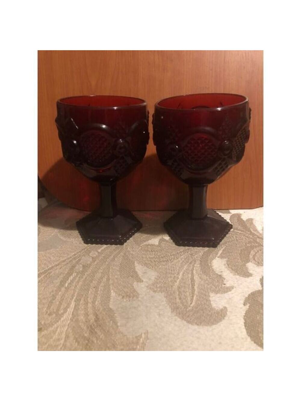 CAPE COD 1876 COLLECTION Sandwich Glass large WATER GOBLET from‎ Avon